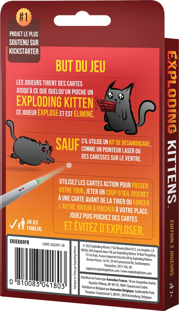 Exploding Kittens : Edition 2 joueurs